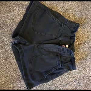 High waisted Paper bag top kancan shorts